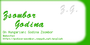 zsombor godina business card